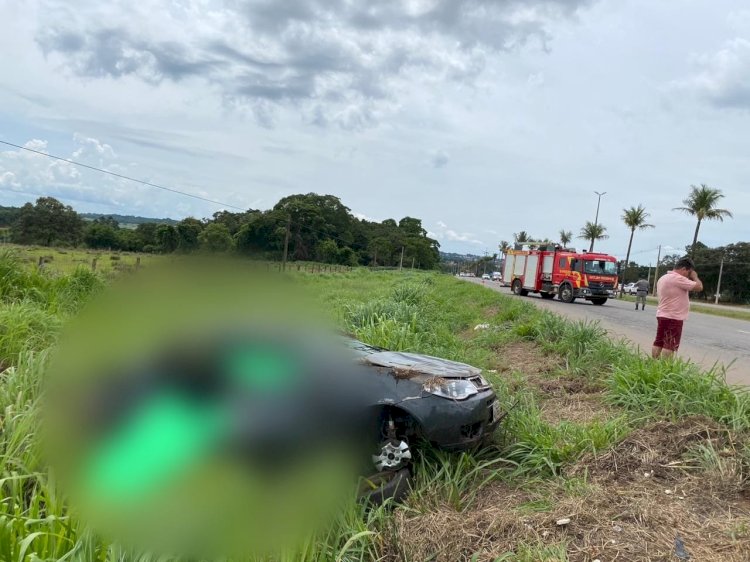 Bombeiros em Goianira acionados para grave capotamento na GO-070
