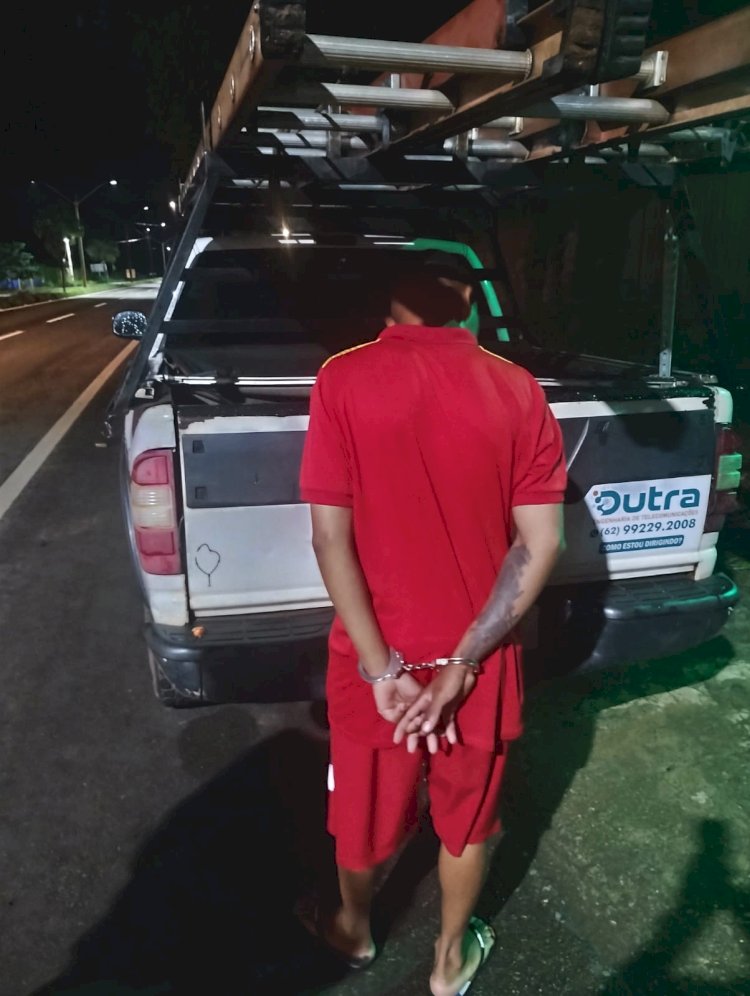 Equipe da Polícia Militar prende em flagrante  autor de esfaqueamento em Petrolina de Goiás