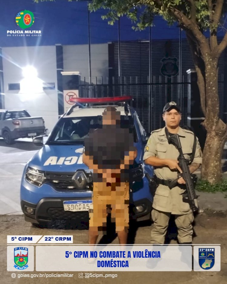 Polícia Militar  prende em flagrante  filho que agrediu a mãe idosa  em Petrolina de Goiás