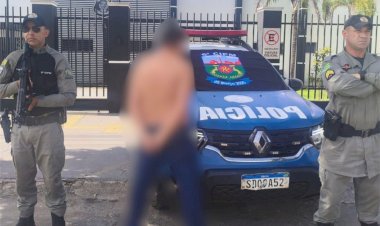 Polícia Militar prende um indivíduo que  ameaça a mãe com uma faca e ainda  resistiu a prisão em Petrolina de Goiás