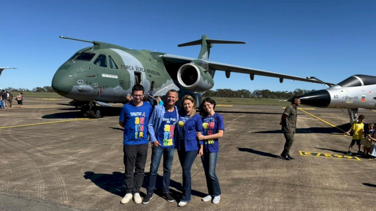 Base Aérea de Anápolis realiza ação de inclusão pelo autismo com parceria do vereador Reamilton do Autismo