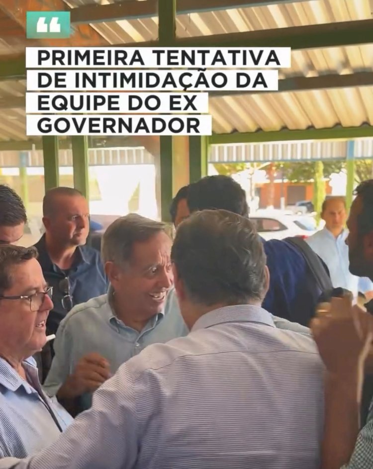 Vereador denuncia agressão de comitiva de Marconi após cobrança sobre obra abandonada